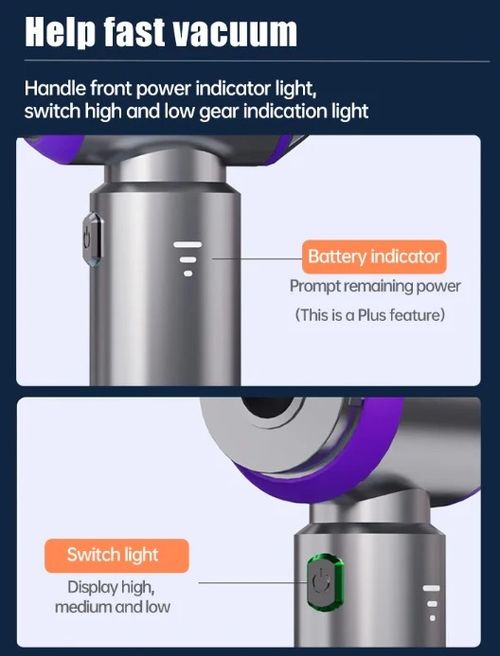 New Upgraded 120W 16000Pa 4 in1 Cordless Handheld Vacuum Cleaner Blower Vacuum Compressor Inflator Vacuum Cleaner Blower