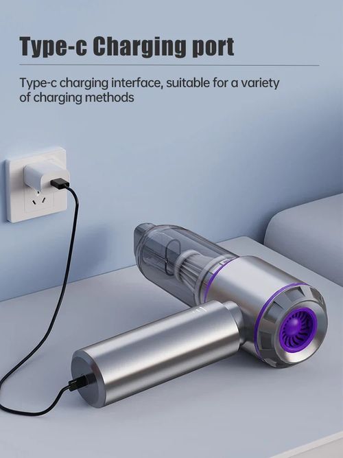 New Upgraded 120W 16000Pa 4 in1 Cordless Handheld Vacuum Cleaner Blower Vacuum Compressor Inflator Vacuum Cleaner Blower