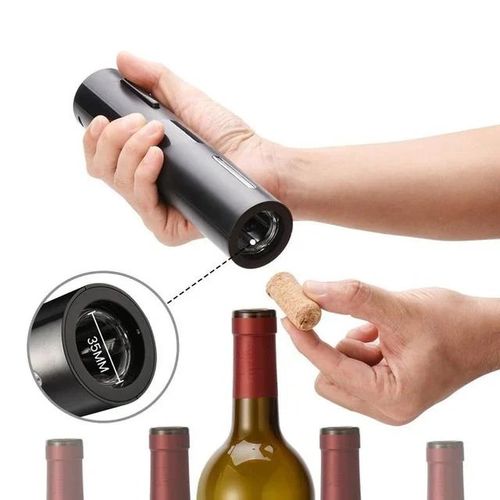 4 in 1 Electric Automatic Wine Opener Set Automatic Corkscrew Wine Openers for Beer Battery Bottle Opener Foil Cutter Kitchen Bar Can Opener