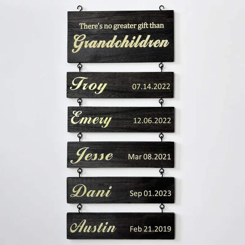 Custom Family Kids Name Sign | Best Family Gift 2024