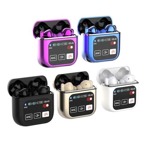 World-First Full Color Touch Screen TWS New Smart Touch Screen Display Noise-canceling Bluetooth Headphones