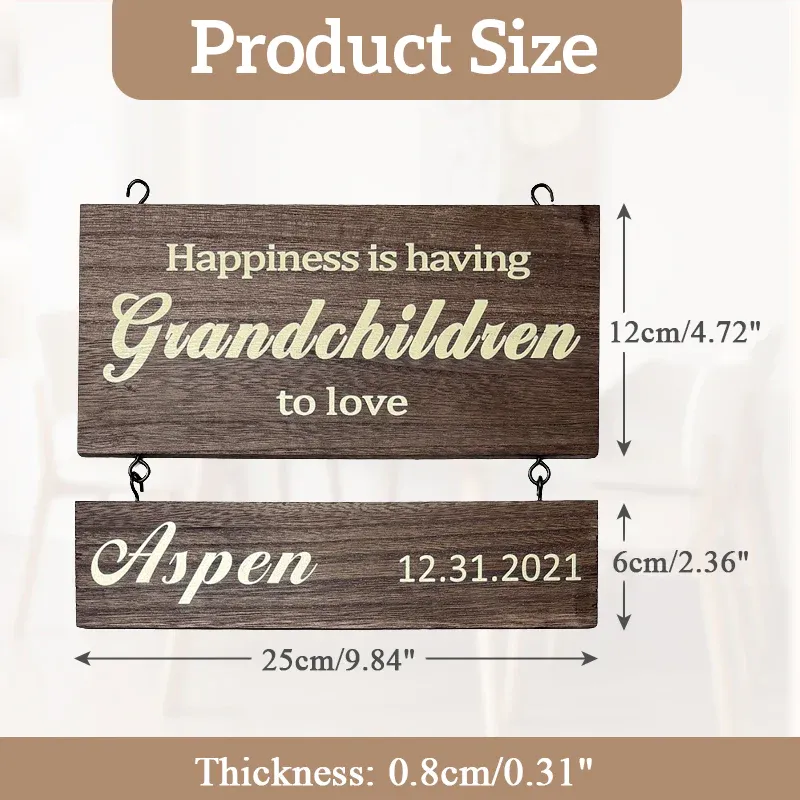 Custom Family Kids Name Sign | Best Family Gift 2024