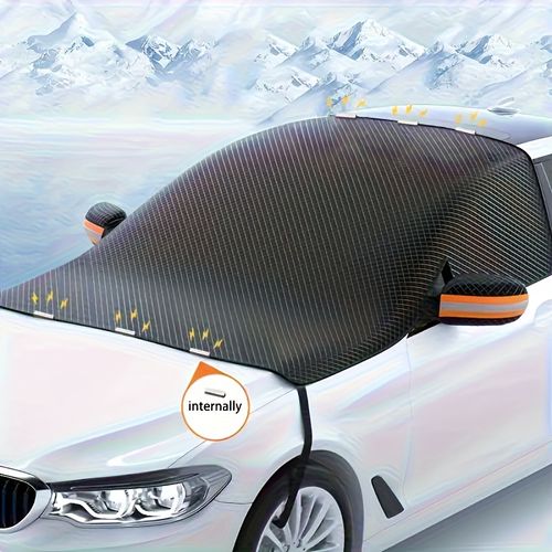 Magnetic Snow Cover for Windshield, Oxford Cloth Thickened Antifreeze Sunshade, Heat And Snow Protection