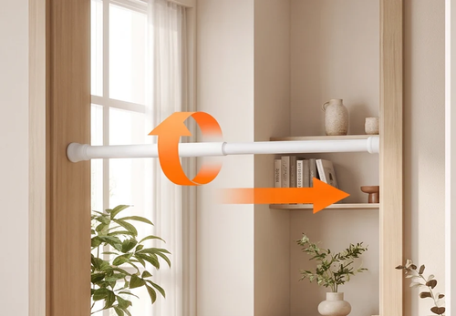 ⭐No-Drill Magnetic Accordion Door Curtain