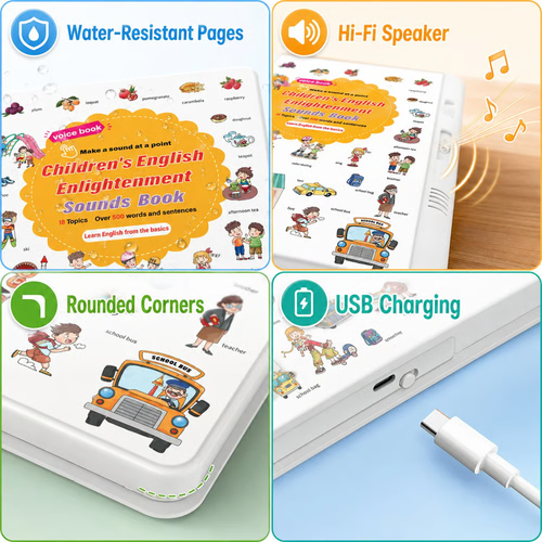Children's English Enlightenment Finger Touch Sound Book