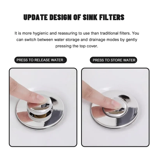 🔥Universal 2-in-1 Bathroom Kitchen Sink Stopper