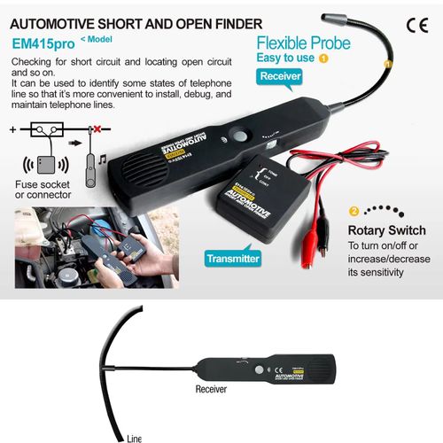 Automotive Short & Open Finder Short Circuit Detector Car Repair Tool Detector Track The Cables Circuit Test
