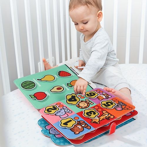 Specially Designed for Baby's Enlightenment Sticker Book, Can Be Used Repeatedly, Cultivate Hand-eye Coordination and Concentration, Comprehensive Development of Cognitive Ability
