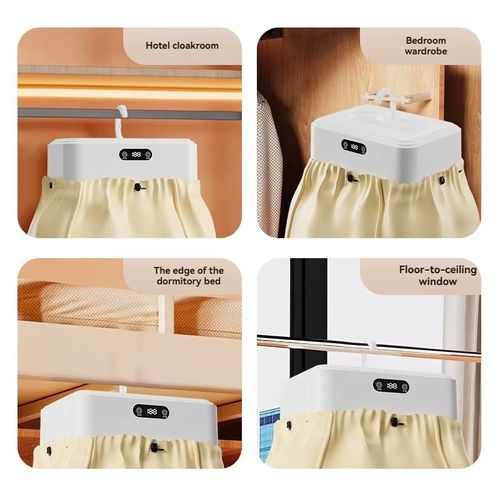 Compact Portable Foldable Clothes Dryer-Powerful PTC Heating-Travel Size Includes Cover And Manual