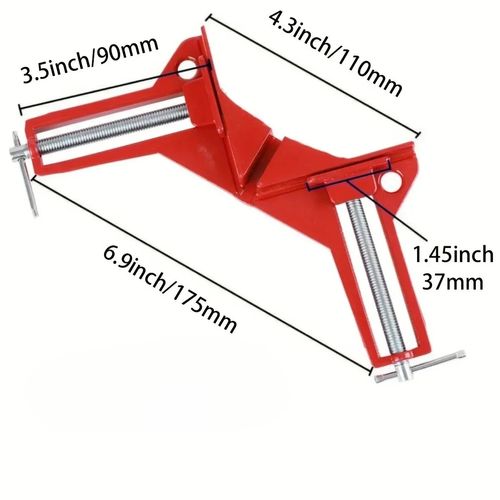 4pcs 90 Degrees Right Angle Clamp DIY Woodworking Hand Tools Picture Frame & Glass Holder Corner Clamp for Home Improvement
