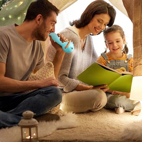 Children's Novelty Small Toy Luminous Projection Flashlight Baby Early Education Cartoon Fun Pattern Kaleidoscope Holiday Gift