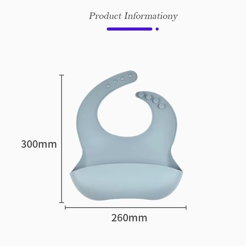 PandaEar Silicone Bibs for Babies Toddlers Adjustable Waterproof Soft Durable Bibs for eating with Large Pocket Food Catcher