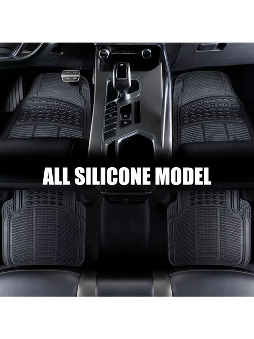 4 PCS PVC Universal Style Car Floor Mat