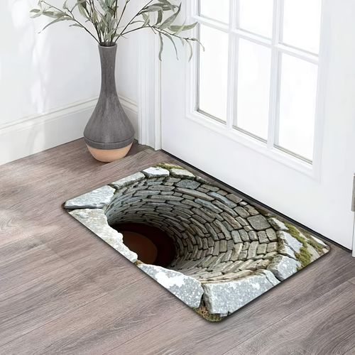 3D Printed Endless Deep | Machine Washable Polyester Fiber, Imitation Stone Texture