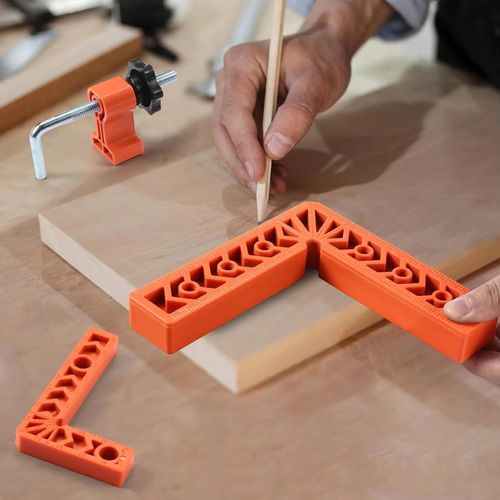 90° Clamps Right Angle LocatorFor Woodworking Securing Clip L-type Multifunctional Right Angle Positioning Ruler Hand Tool