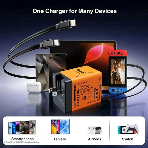GaNPro 45W Retractable Fast Charger Cube