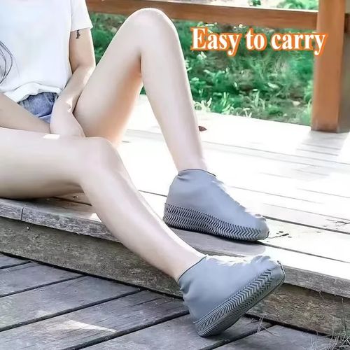 Unisex Waterproof Shoe Covers Lightweight Durable PVC Rain Boots Bright Yellow Elastic Fit Suitable for Rainy Days Hand Wash Or Dry Clean Rain Gear Rainy Day Footwear Flexible Footwear Rain Shoe Protective Cover Rain Shoe Cover