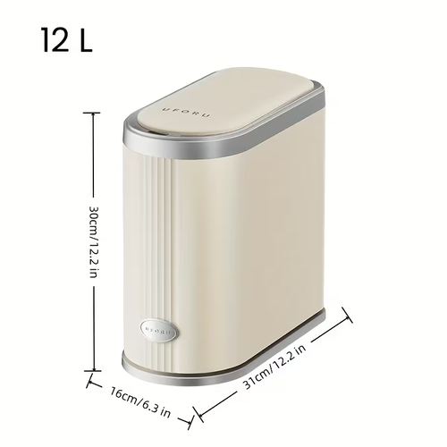 Automatic Sensor Trash Can - Smart Home Essential For Bathrooms And Kitchens. Lidded, Contactless Smart Sensor Waste Bin - Ideal For Kitchen And Bathroom Use.