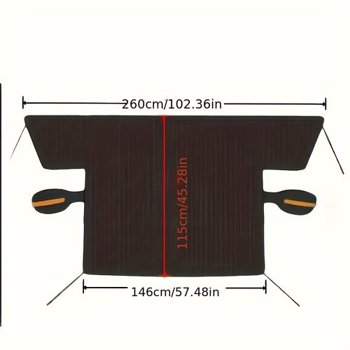 Magnetic Snow Cover for Windshield, Oxford Cloth Thickened Antifreeze Sunshade, Heat And Snow Protection