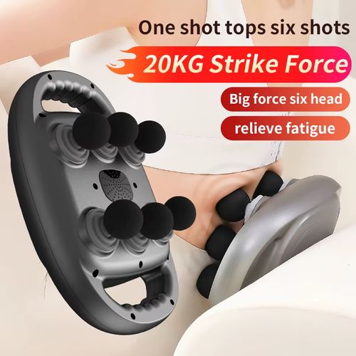 9-Speed Electric Muscle Massager,6 Heads 2000mAh Massage Gun,Rechargeable Handheld For Relaxing Deep Tissue Muscles In The Body