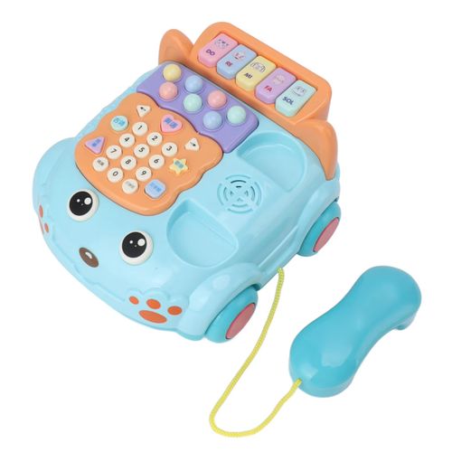 Baby Phone Toy Cartoon with Music Light Children Kids Pretend Phone Parent Child Interactive Educationcal Chinese English