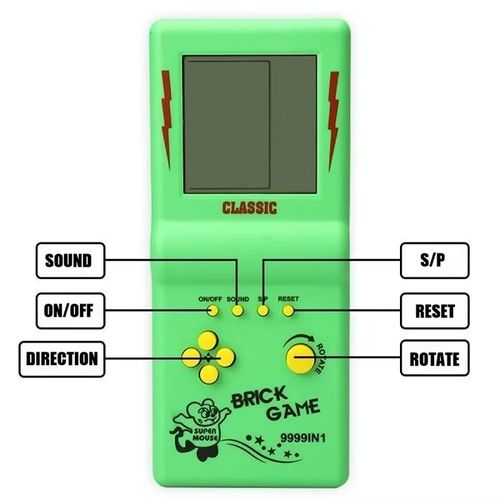 3.5 Game Console For Tetris Console Retro Handheld Game Players Mini Children's Nostalgic Pocket Games Machine Kids Puzzle Toys（Buy 1 Get 2 AA Batteries FREE⚡）