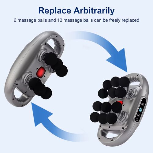 12-Head Fascia Gun High-Frequency Vibration Body Massage Gun Back and Waist Massager Neck Shoulder Massager Muscle masajeador
