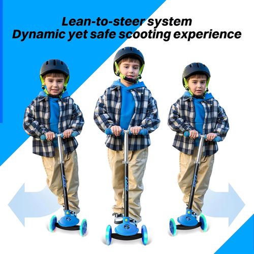 Ride On Toys Outdoor Fun & Sports kids balance scooter folding scooter for boys and girls PU flashing wheel scooter ride-on toy