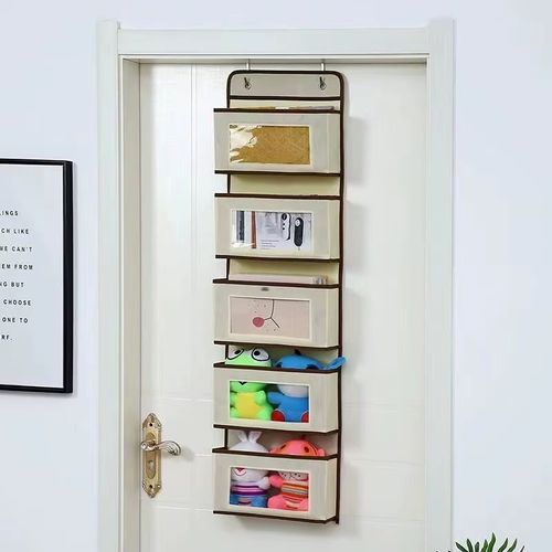 Upgraded 5-Shelf Hanging Storage Organizer - Behind Door, Anti-Tilt, 5 Large Capacity Pockets, Hanging Bag Suitable For Bedroom
