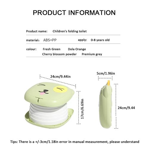 Vehicle-Mounted Travel Toilet, Portable And Foldable Emergency Toilet, Baby Training Potty for Boys And Girls