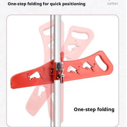 Aluminum Alloy Gypsum Board Cutter, Push‑Type, Foldable, Manual Dust‑Free, Gypsum Board Cutting Tool, DIY Woodworking Tool