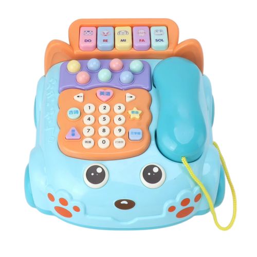 Baby Phone Toy Cartoon with Music Light Children Kids Pretend Phone Parent Child Interactive Educationcal Chinese English