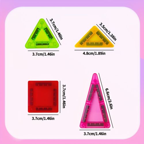 40-Pcs Mini Magnetic Building Blocks Magnet Toy Set with Tin Box, Portable for Kids, Stacking Architect 3D Construction Parent-Child Interactive Toy, Boy Girl Toys, Suitable for Children's Day, Christmas, Halloween, Thanksgiving, Birthday Gifts