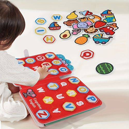 Specially Designed for Baby's Enlightenment Sticker Book, Can Be Used Repeatedly, Cultivate Hand-eye Coordination and Concentration, Comprehensive Development of Cognitive Ability