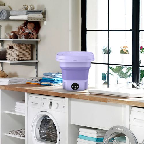 Portable Folding Mini Washing Machine with Sterilization and Drying 3 Washing Modes