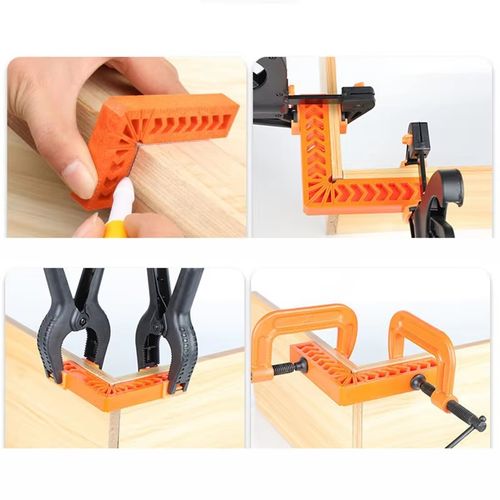90° Clamps Right Angle LocatorFor Woodworking Securing Clip L-type Multifunctional Right Angle Positioning Ruler Hand Tool