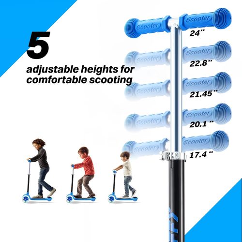 Ride On Toys Outdoor Fun & Sports kids balance scooter folding scooter for boys and girls PU flashing wheel scooter ride-on toy