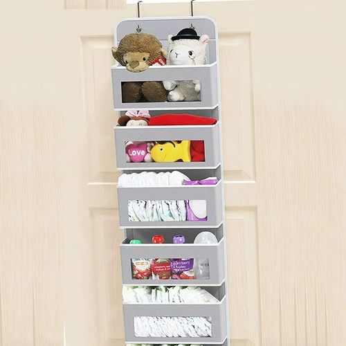 Upgraded 5-Shelf Hanging Storage Organizer - Behind Door, Anti-Tilt, 5 Large Capacity Pockets, Hanging Bag Suitable For Bedroom