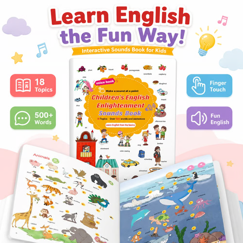 Children's English Enlightenment Finger Touch Sound Book
