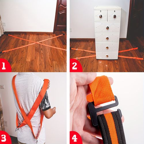 Moving Straps Furniture Moving Adjustable Straps 2-Person Lifting and Moving System Shoulder Lifting and Moving for Move Furniture, Appliances, Mattresses