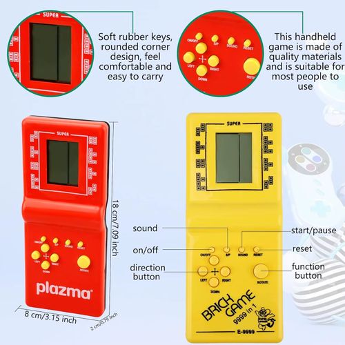 3.5 Game Console For Tetris Console Retro Handheld Game Players Mini Children's Nostalgic Pocket Games Machine Kids Puzzle Toys（Buy 1 Get 2 AA Batteries FREE⚡）