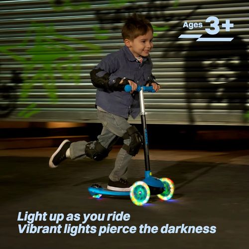 Ride On Toys Outdoor Fun & Sports kids balance scooter folding scooter for boys and girls PU flashing wheel scooter ride-on toy
