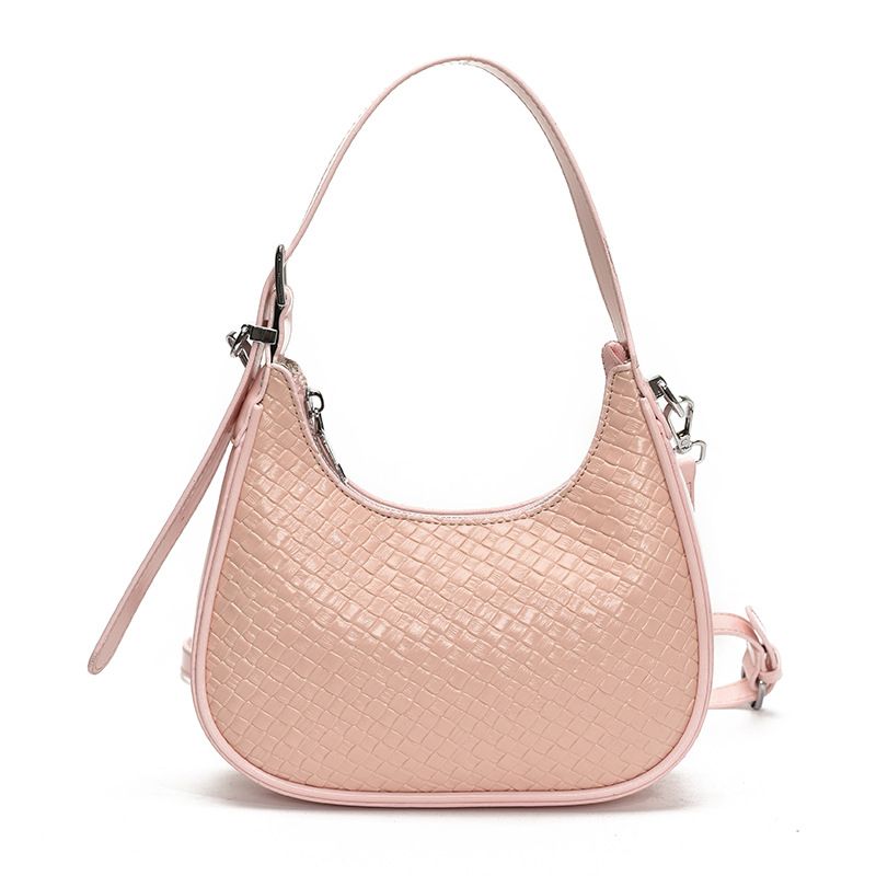 2025 신작 니트 질감 크로스백 - 심플 트렌디 여성용 단肩 만두백