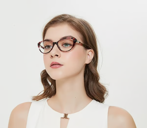 CAT EYE WITH PEARL HINGE PROGRESSIVE MULTIFOCAL READING GLASSES