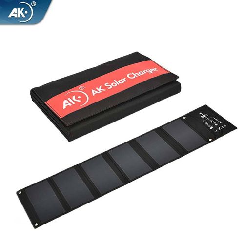 Portable foldable solar panel with USB