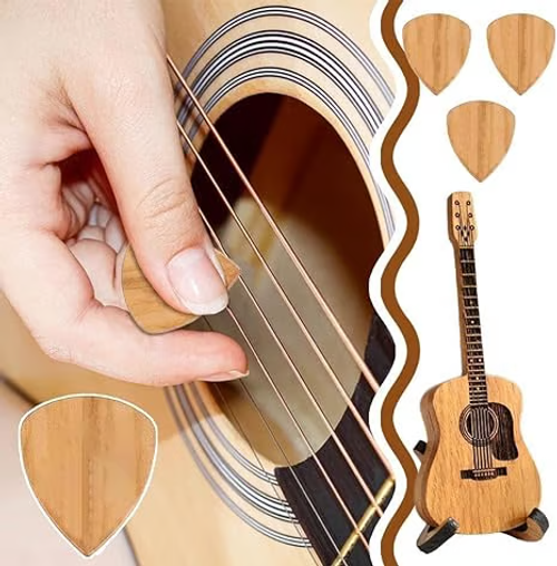 🎸Wooden Acoustic Guitar Pick Box