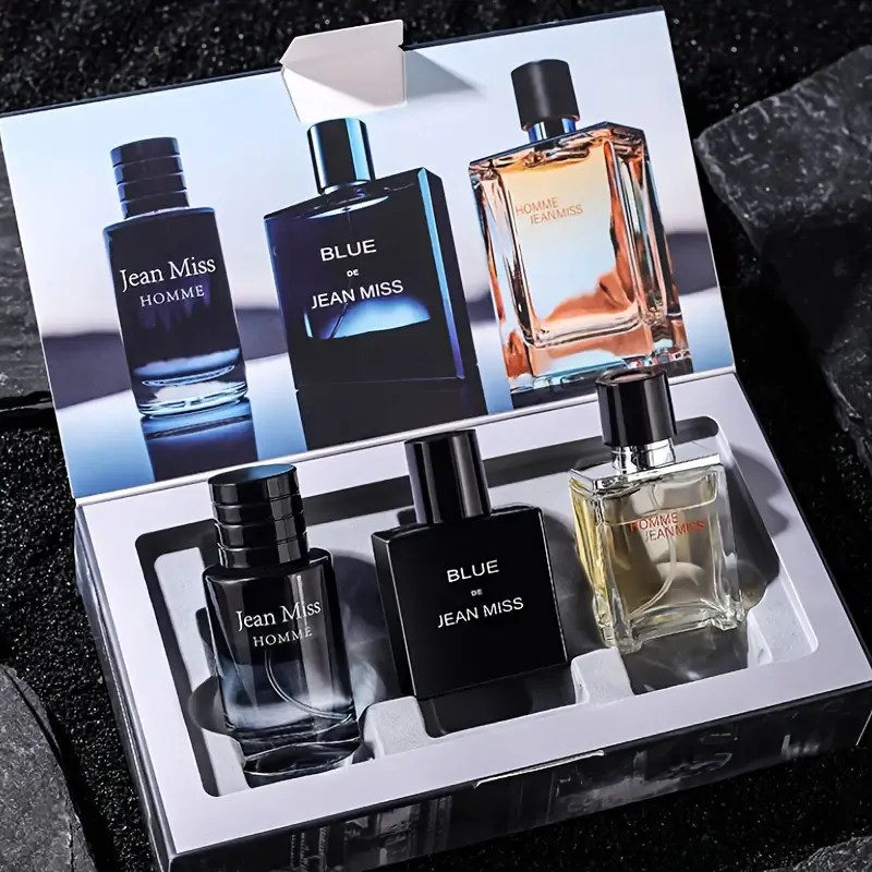 New three-piece perfume set, long-lasting fragrance