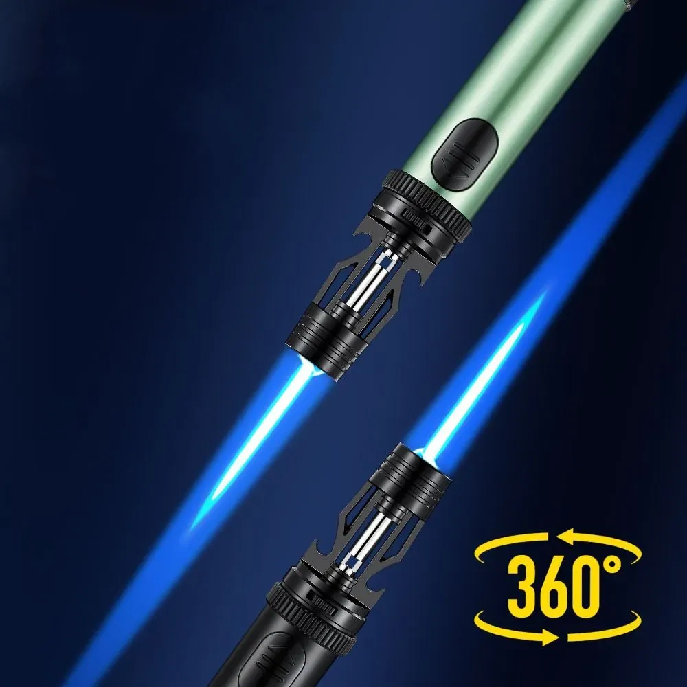 Multifunctional Torch Lighter Refillable Jet Flame Windproof Lighter Barbecue Bottle Opener