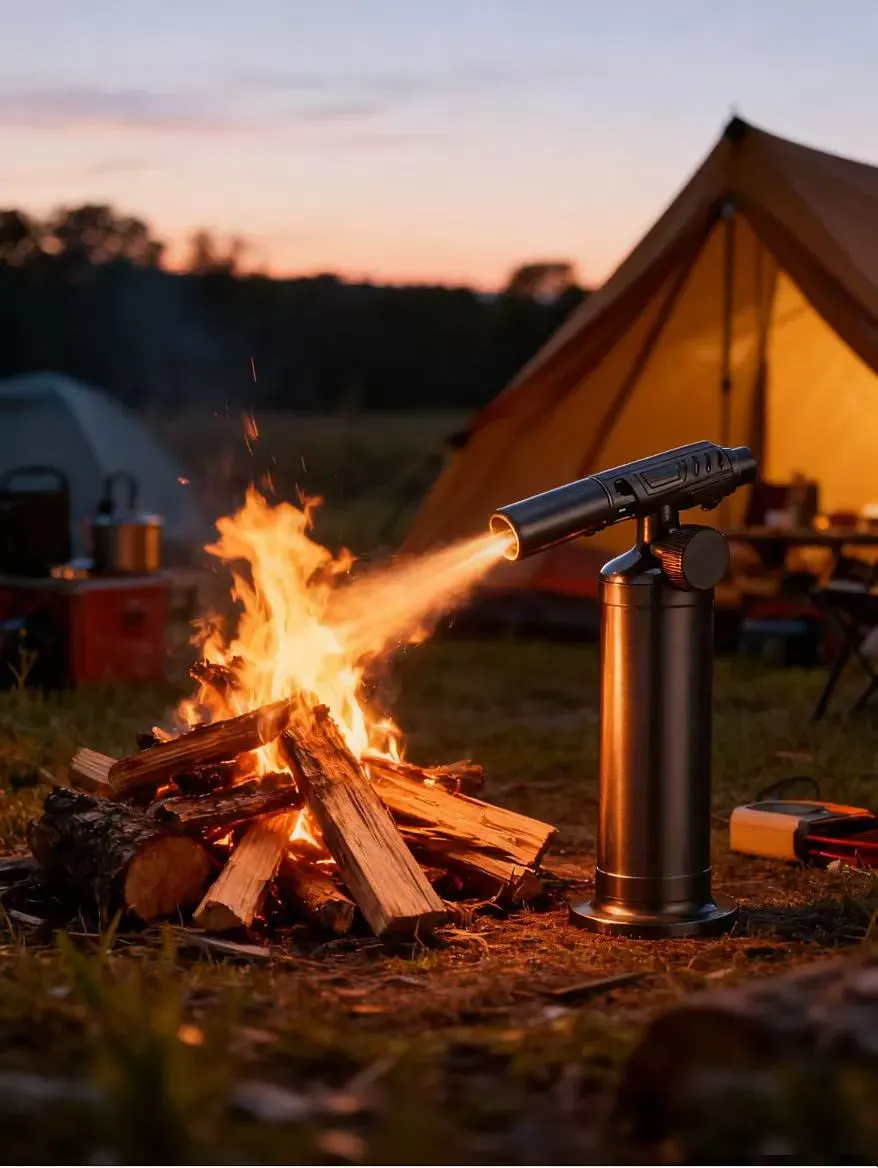 All-metal Windproof Butane Flame  High-temperature Flame Torch Lighter