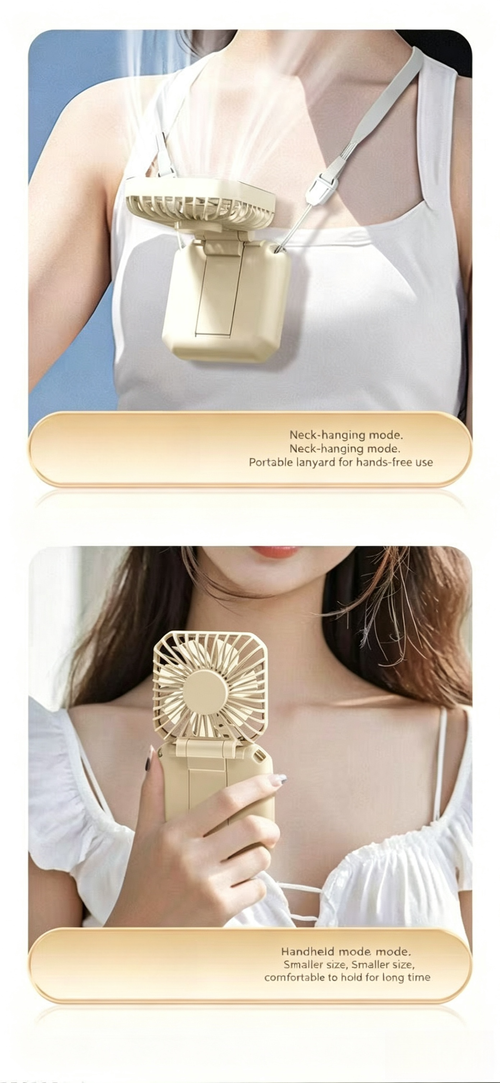 TX-FS02 Foldable Handheld Mini Fan Rechargeable, Doubles as a Phone Stand  Portable USB Desktop Fan